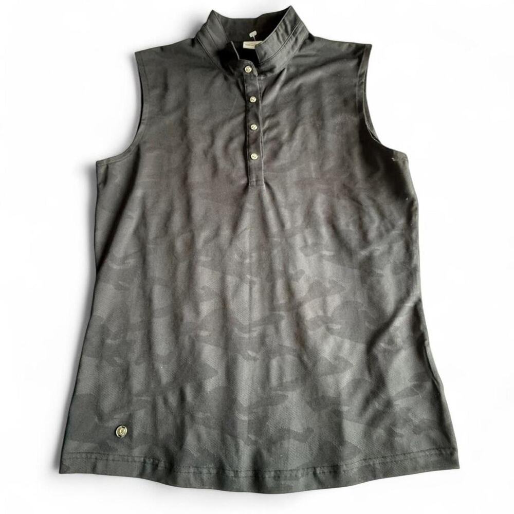 Daily sports black camo sleeveless